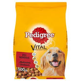 PEDIGREE VITAL PROTECTION MIT RIND UND GEFLÜGEL ERWACHSENE HUNDE ALLEINFUTTER 500 G 12 STÜCK